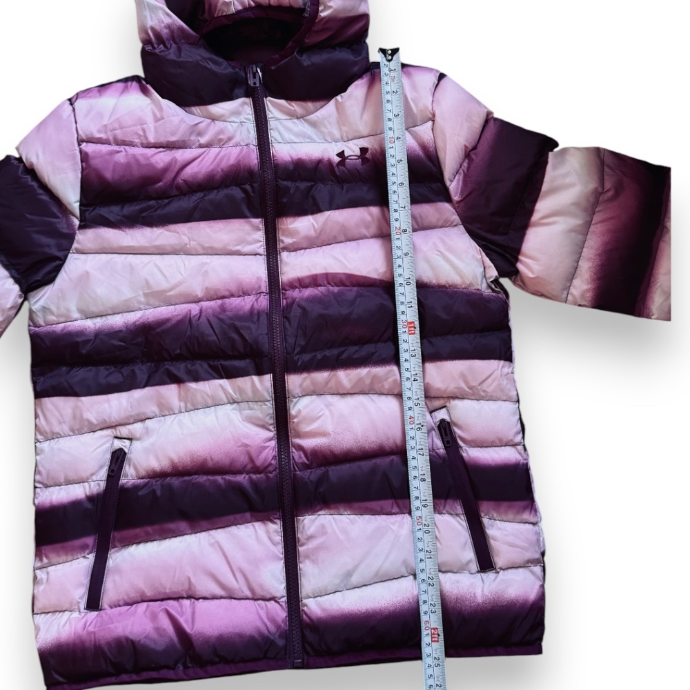 Under Armour Girls Purple Gemini Puffer Jacket Size YXL - Picture 12 of 12